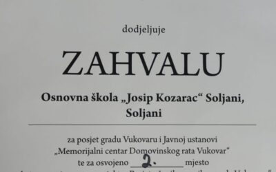 Posjet učenika 8. razreda Vukovaru – terenska nastava